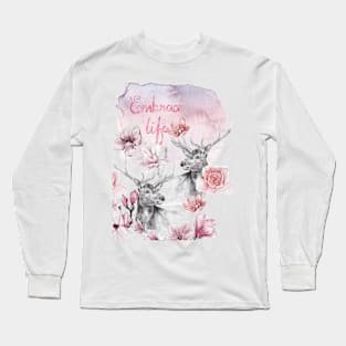 Deer in the garden Long Sleeve T-Shirt